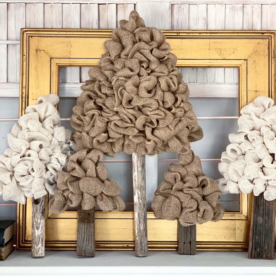 Burlap Tree – A Unique DIY