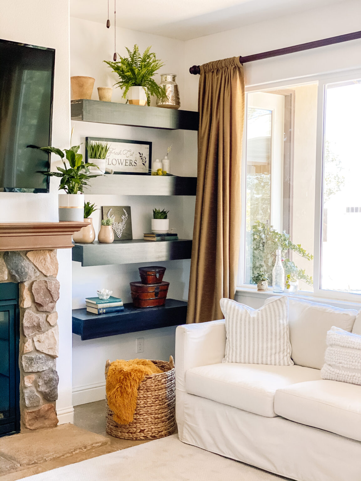 Decorating Floating Shelves Next To Fireplace (Tips and Tricks)