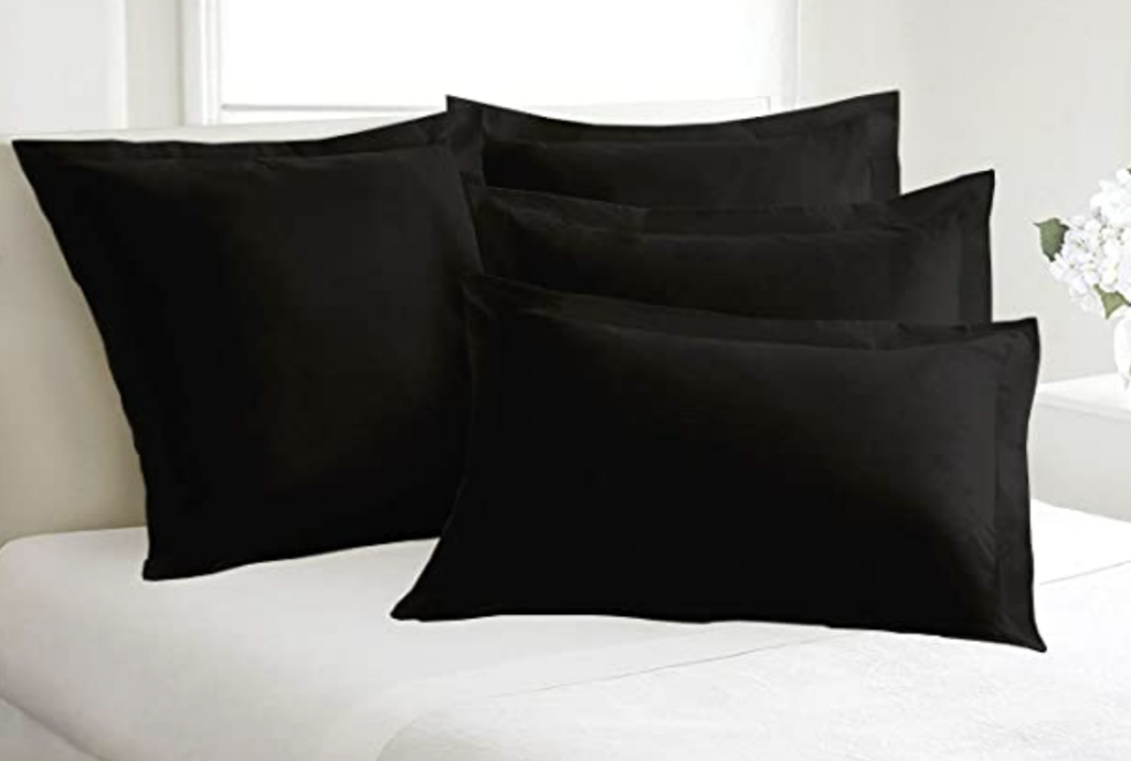 Black Pillow Shams On a Budget
