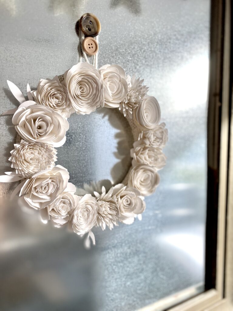 DIY Paper Flower Wreath with Cricut – Craft Box Girls