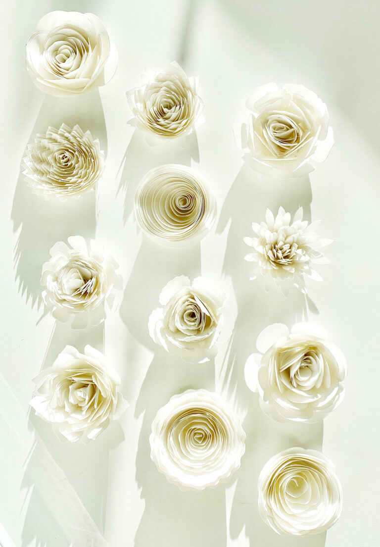 easy paper flowers with cricut