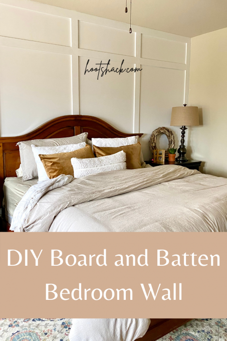 DIY Board and Batten Bedroom Wall - Hootshack