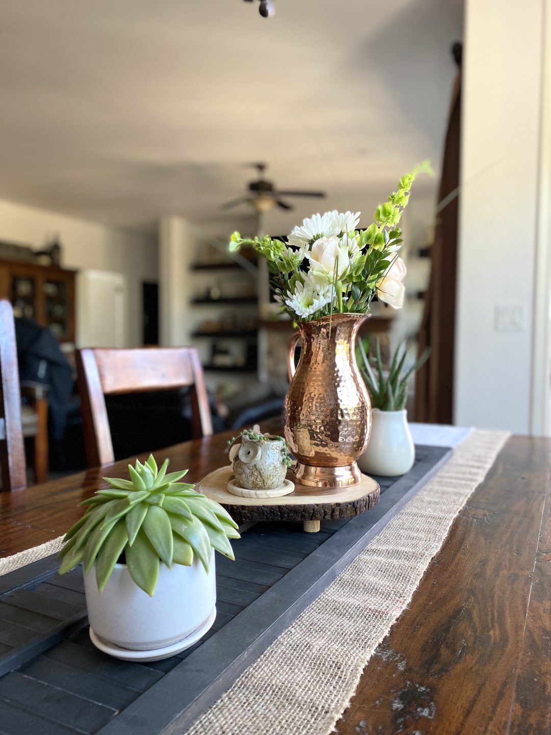 My Simple Spring Dining Table Decor - Hootshack