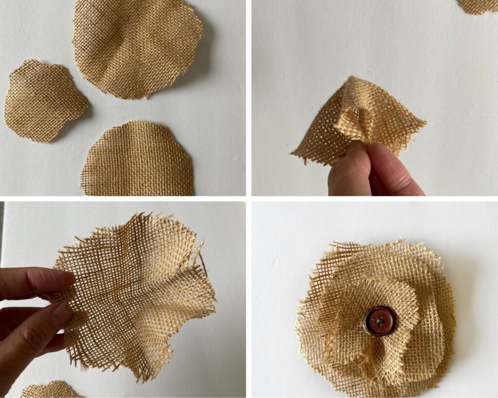 Make Loopy Burlap Flowers from Rustic Burlap Ribbon