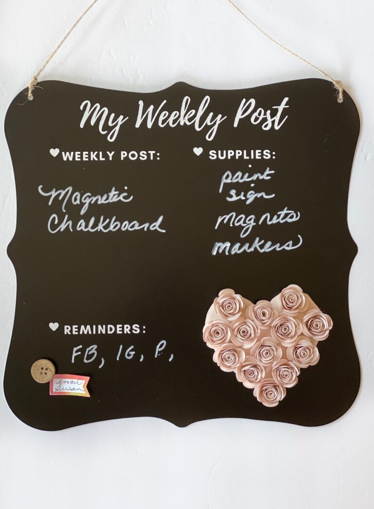 Easy DIY Magnetic Chalkboard