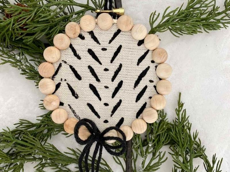 DIY wooden bead Christmas Ornaments