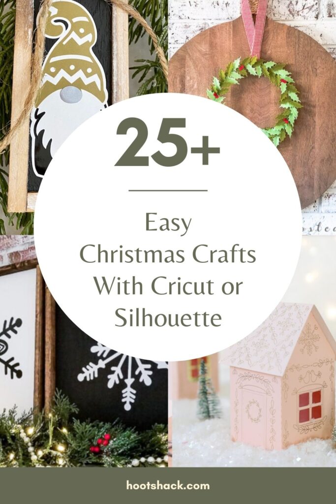 Easy Christmas Crafts With Cricut or Silhouette 