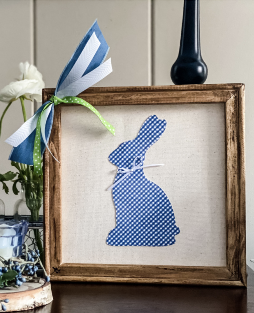 Easter Cricut Idea Bunny Reverse Canvas