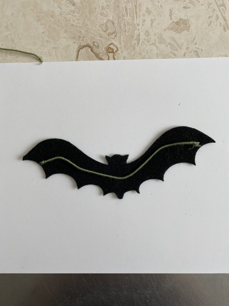 making DIY felt bats