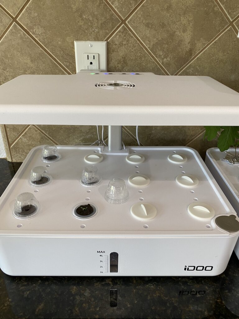 iDOO countertop hydroponic growing system white 12 Pod