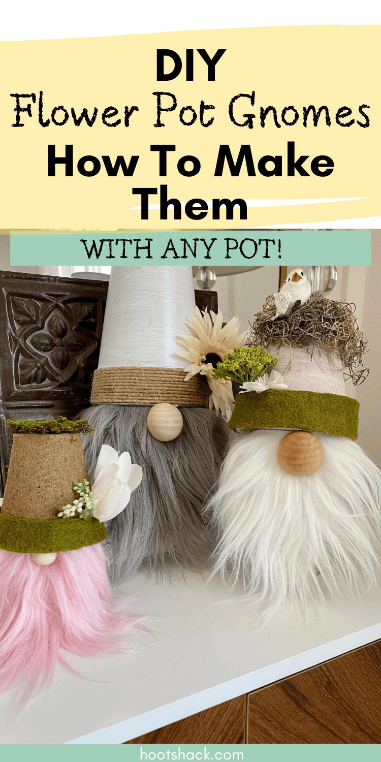 DIY Flower Pot Gnomes (Easy Tutorials)