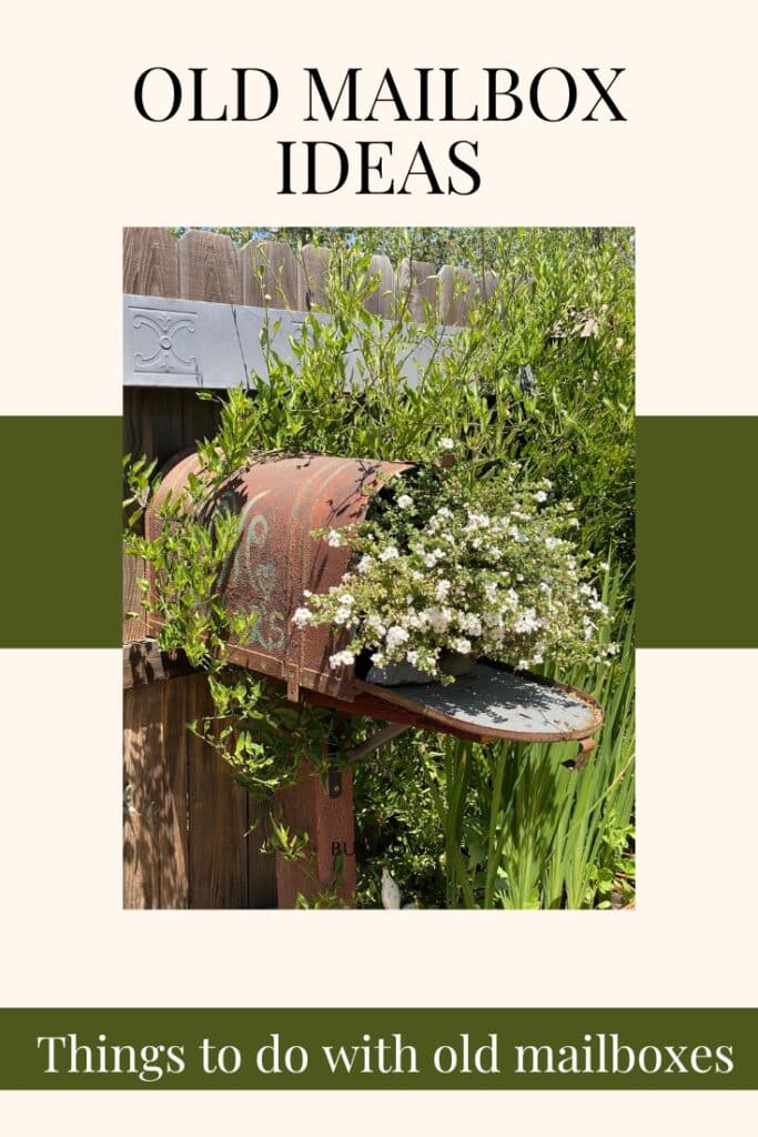 Pin this image - old mailbox ideas, things to do with old mailboxes