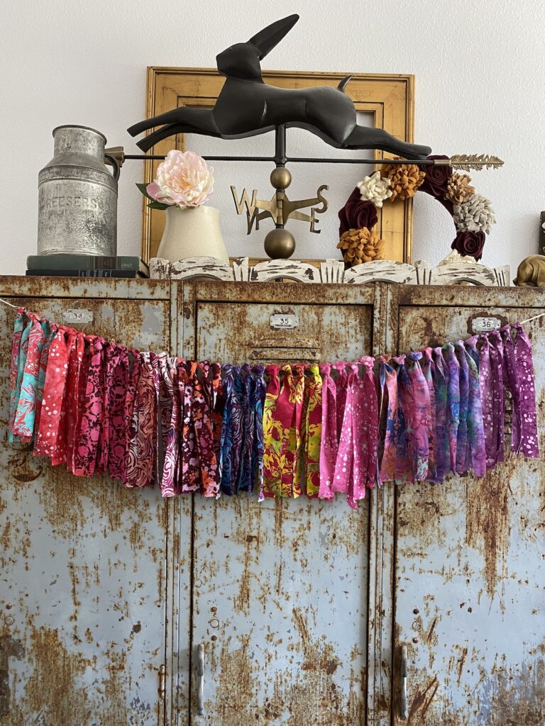 Fabric fringe clearance garland