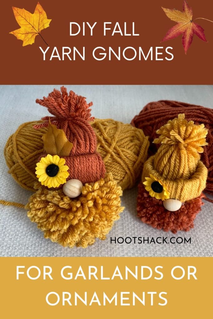 DIY yarn gnomes