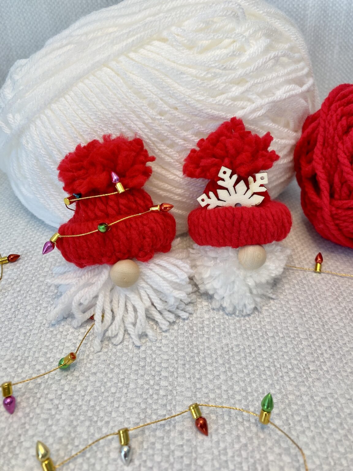Easy DIY Yarn Ornaments Hootshack