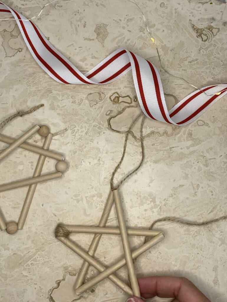 How to Make Drinking Straw Star Ornaments