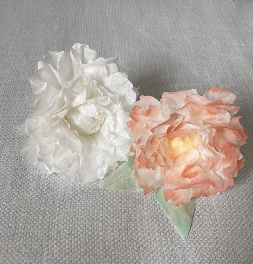 DIY Coffee filter flowers