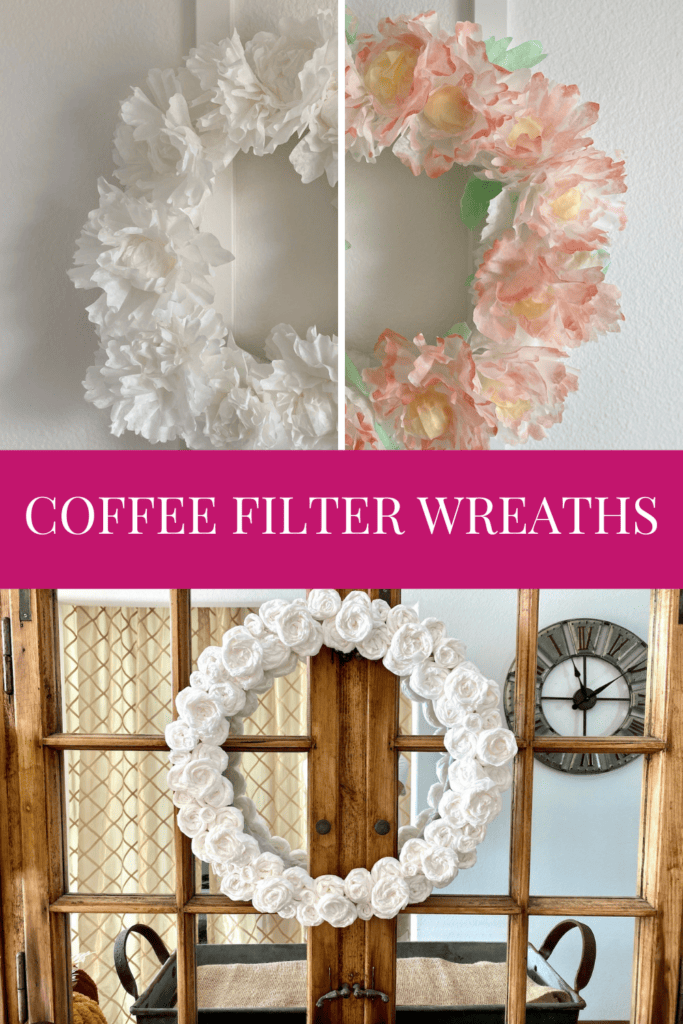 coffee filter wreaths