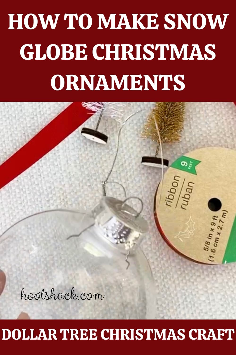 How To Make Snow Globe Christmas Ornaments Easy Instructions
