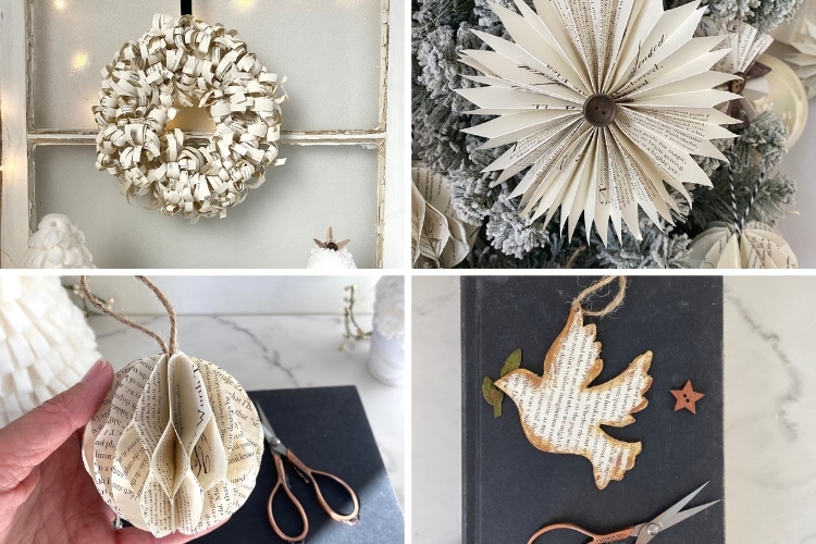 Stunning DIY Book Page Crafts For Adults