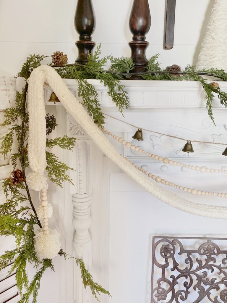 DIY beaded Christmas garland