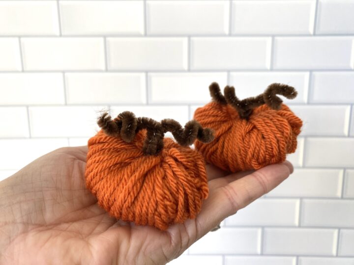 How To Make Yarn Pumpkins