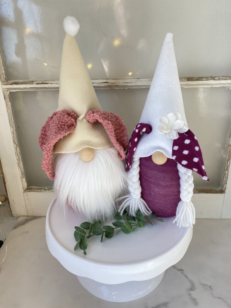 Gnome Head Valentine Shape, Unfinished Valentine Craft Shape 